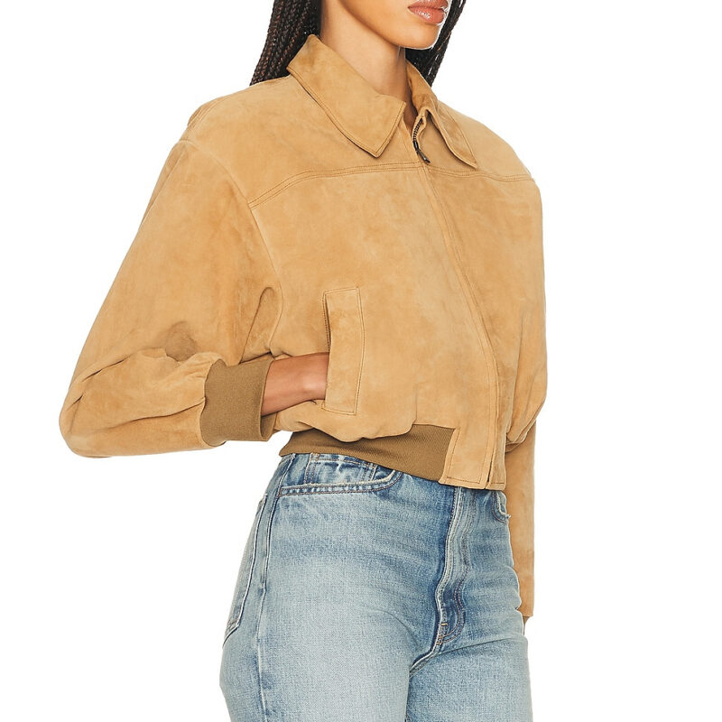 HELSA The Suede Zip Bomber