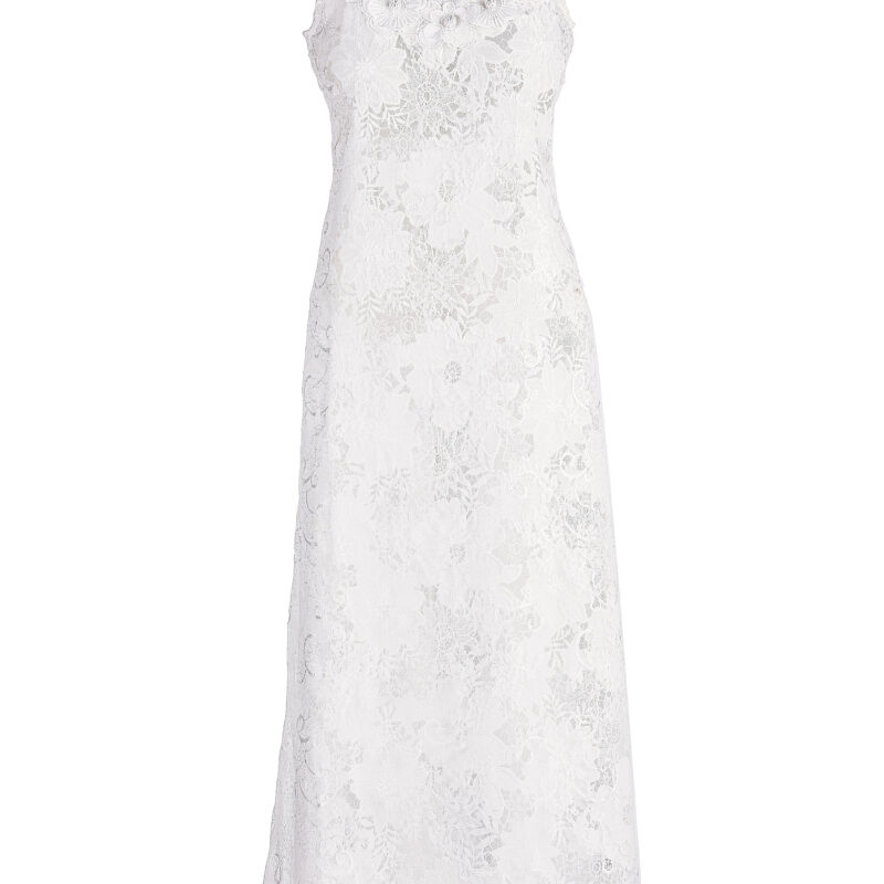 Hera Maxi Dress in White Waimari