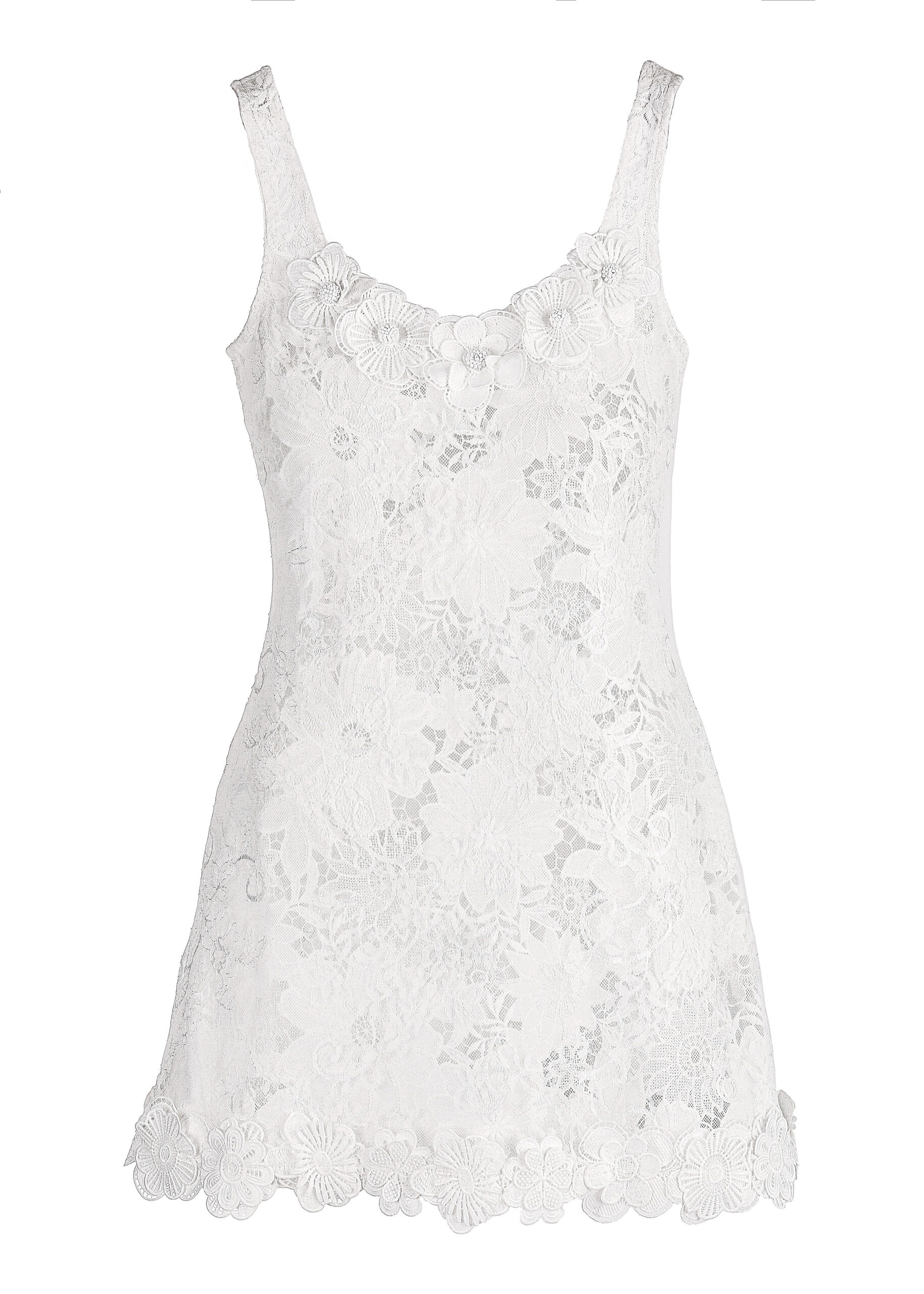 Hera Mini Dress in White Waimari