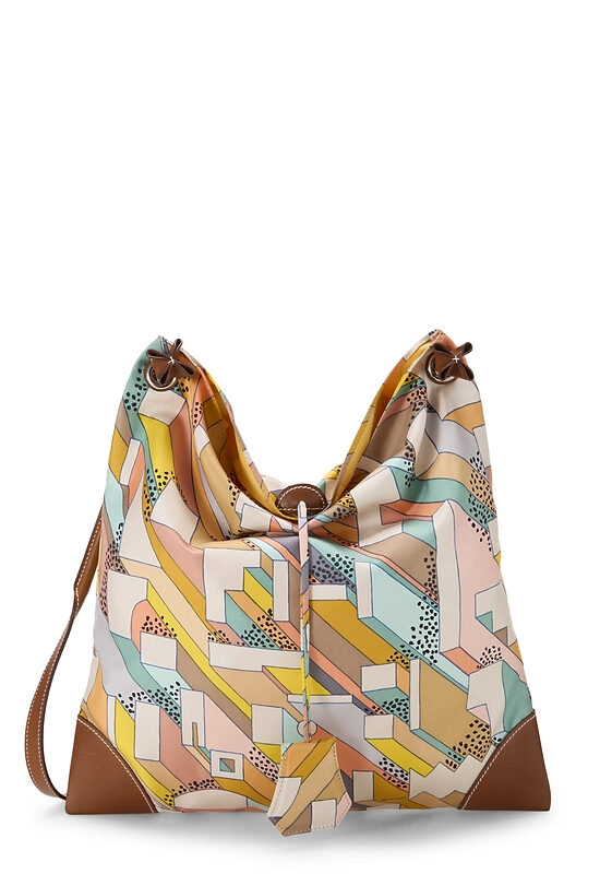 HERMÈS - Multicolor Silk Silky City PM What Goes Around Comes Around
