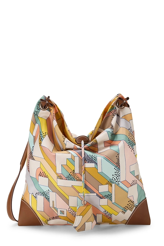 HERMÈS - Multicolor Silk Silky City PM What Goes Around Comes Around