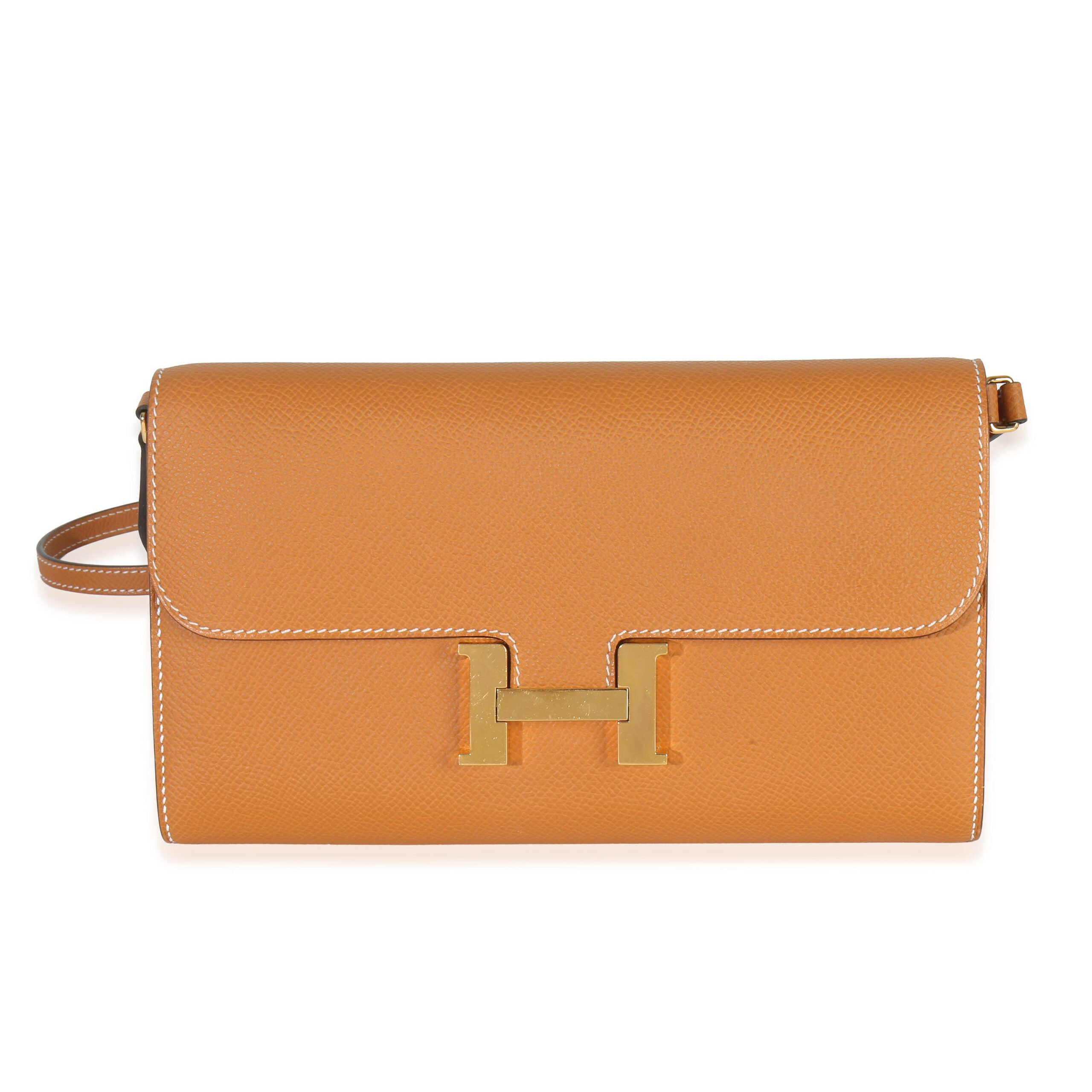 Hermès Toffee Epsom Constance Long Wallet To Go GHW The Heritage Collection