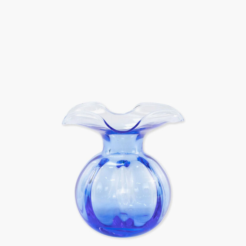 Hibiscus Glass Cobalt Bud Vase Vietri