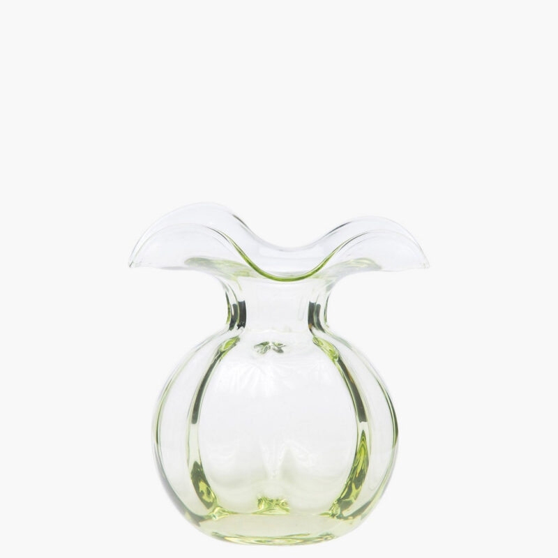 Hibiscus Glass Green Bud Vase Vietri