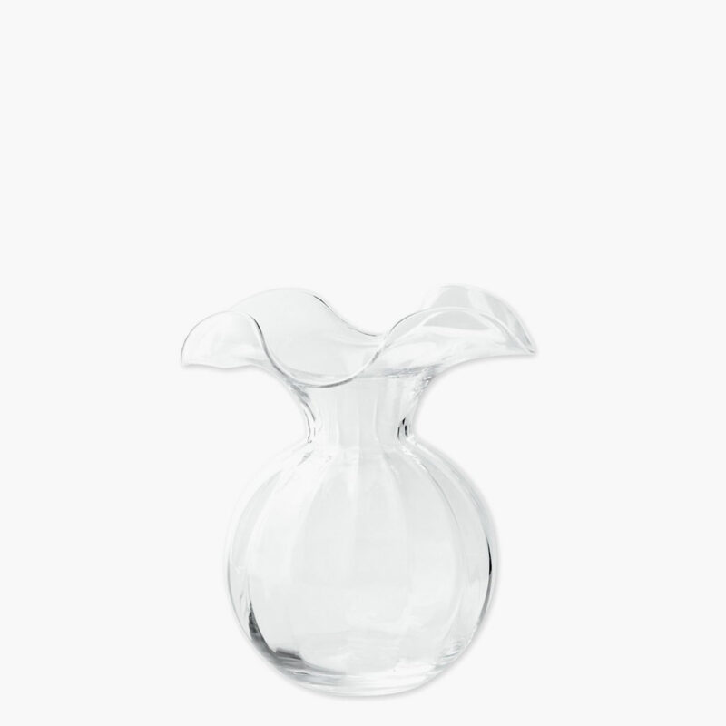 Hibiscus Glass Medium Fluted Vase Vietri