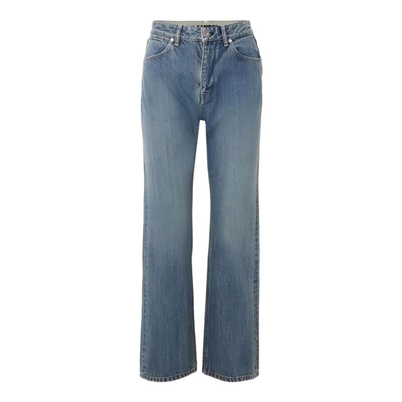 High Rise Straight Leg Jeans Jil Sander