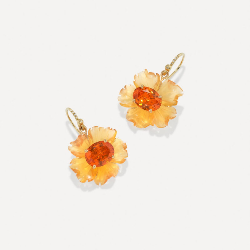 IRENE NEUWIRTH - One of a Kind Tropical Flower Earrings