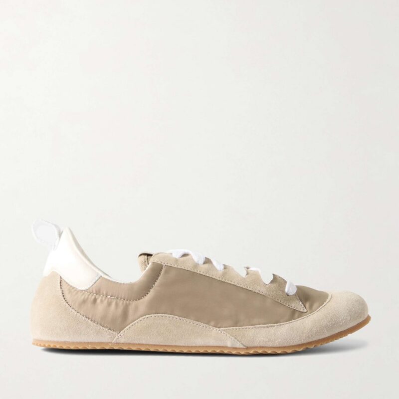 JAMIE HALLER | Sacchetto leather and suede-trimmed shell sneakers