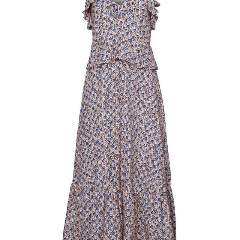 Jamison Dress in Berryvine Hunter bell