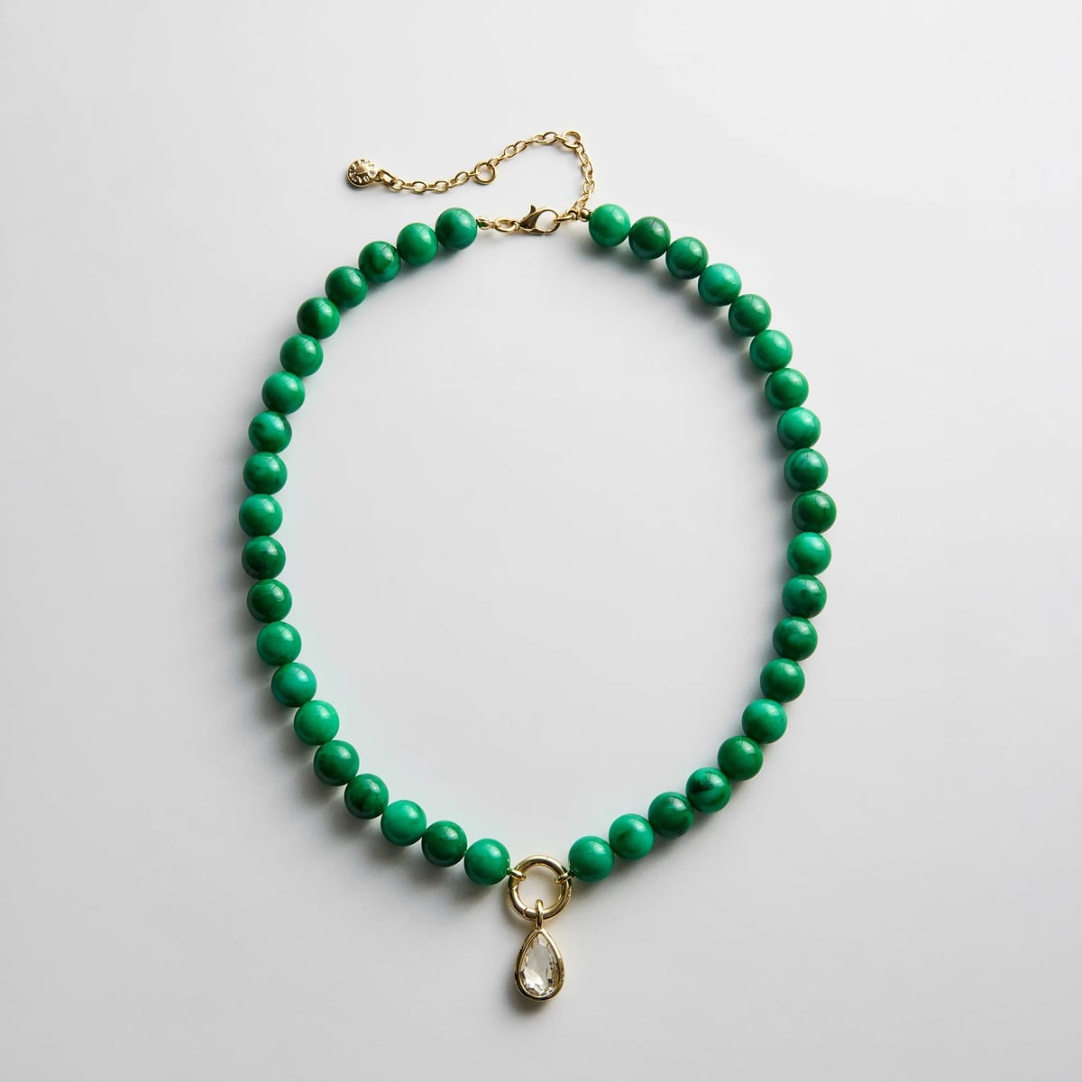 Janette Beaded Ring Necklace - Malachite BaubleBar