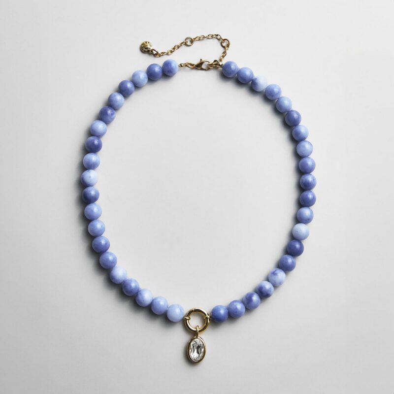 Janette Beaded Ring Necklace - Sodalite BaubleBar