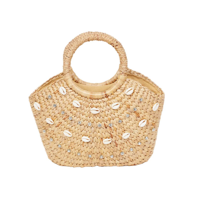 Janie Shell Bag in Natural Hat Attack