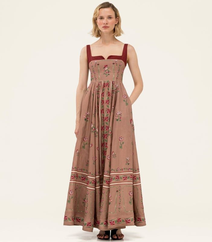 Jaspe Quebrada Maxi Dress Agua Bendita