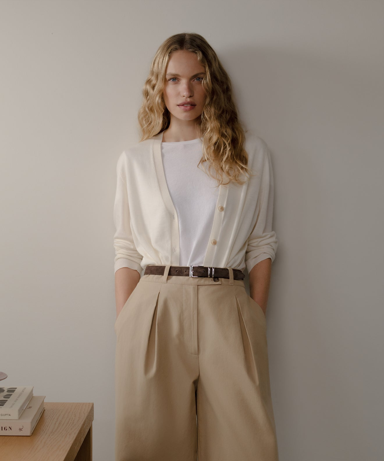 JENNI KAYNE | Mira Merino Wool Cardigan - Ivory