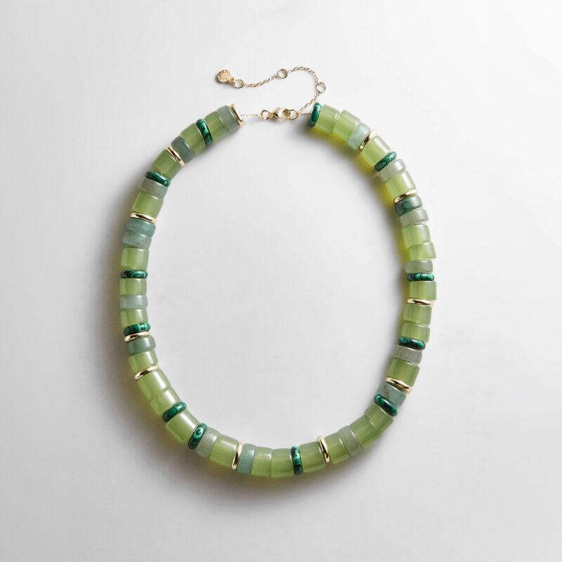 Jennifer Rondelle Beaded Necklace - Light Jade Bead BaubleBar