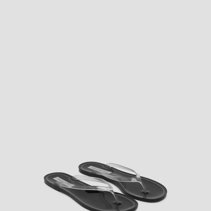 Jo Flip Flop Black Clear Christopher Esber