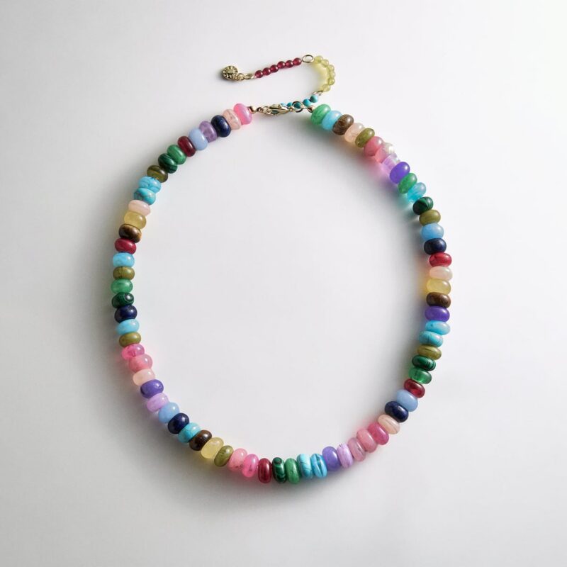 Joyce Semi-Precious Beaded Necklace - Multi Bead BaubleBar