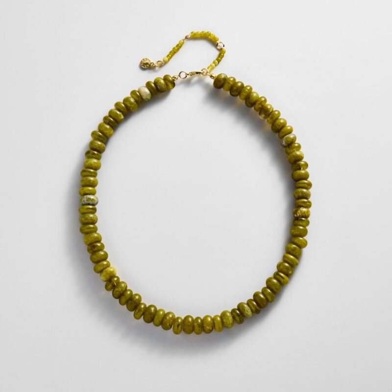 Joyce Semi-Precious Beaded Necklace - Olive BaubleBar