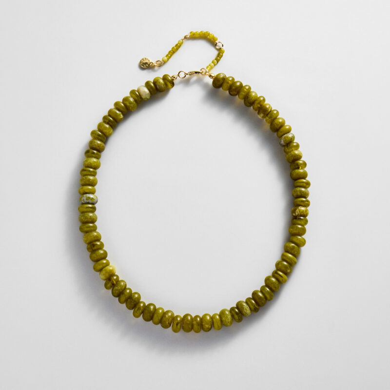 Joyce Semi-Precious Beaded Necklace - Olive BaubleBar