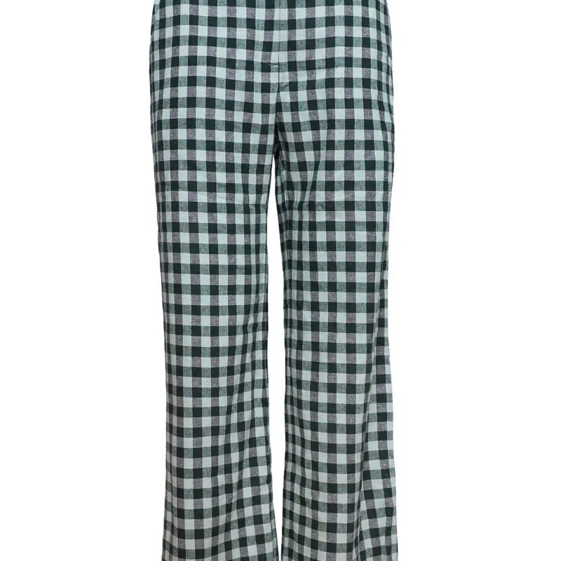 Juno Pant in Hamilton Check Hunter bell