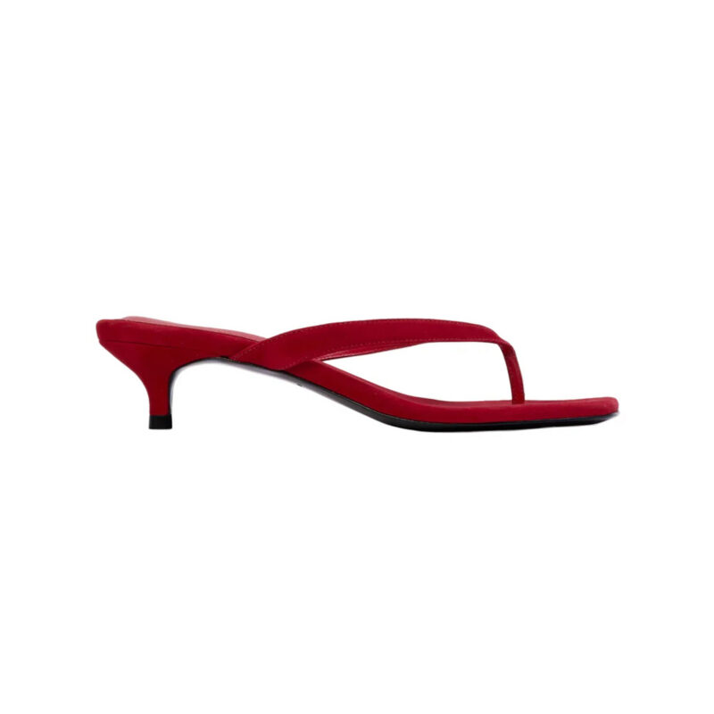 Kendal 35 Mule in Cherry Suede Black Suede Studio
