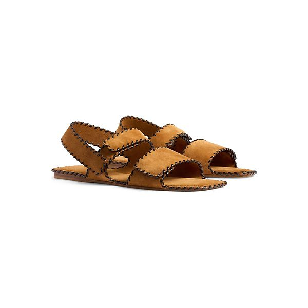 KHAITE | Boden Whipstitch Slingback Sandal