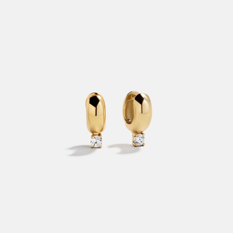 Kourtney 14K Gold Huggie Earrings - Kourtney 14K Gold Plated Sterling Silver Earrings BaubleBar