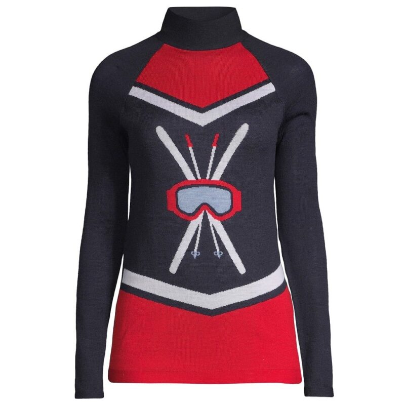L'ETOILE SPORT | Women's Mock Turtleneck Ski Sweater