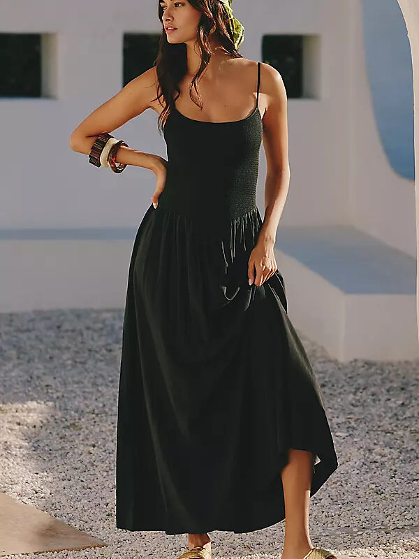 L*SPACE | Misha Midi Dress - Black Anthropologie