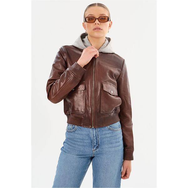 LAMARQUE | CANDACE | Leather Bomber Jacket