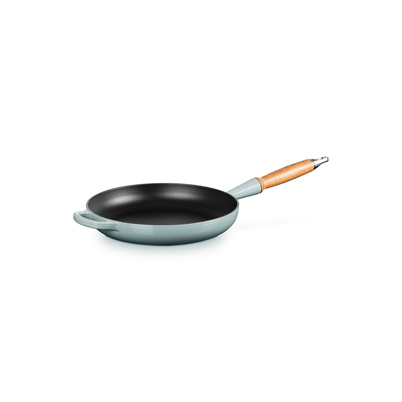 Le Creuset Alpine Wood Handle Fry Pan - Sea Salt