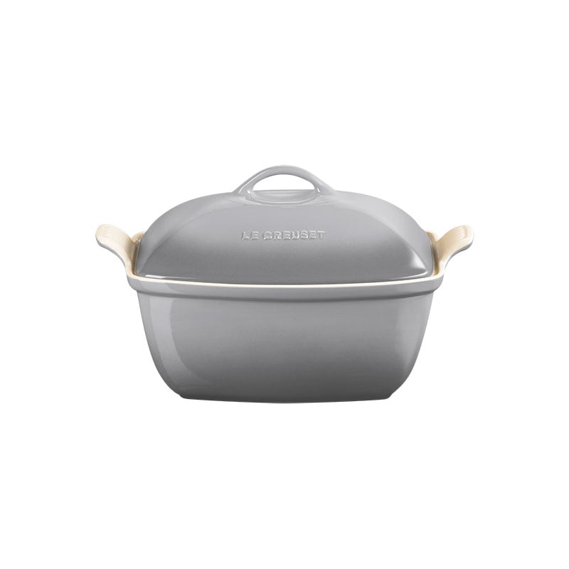 Le Creuset Heritage Deep Covered Rectangular Baker 4 1 2 Qt. - French Grey