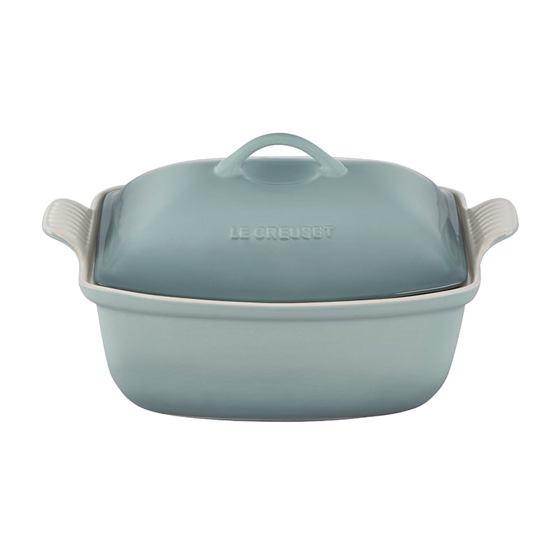 Le Creuset Heritage Deep Covered Rectangular Baker 4 1 2 Qt. - Sea Salt