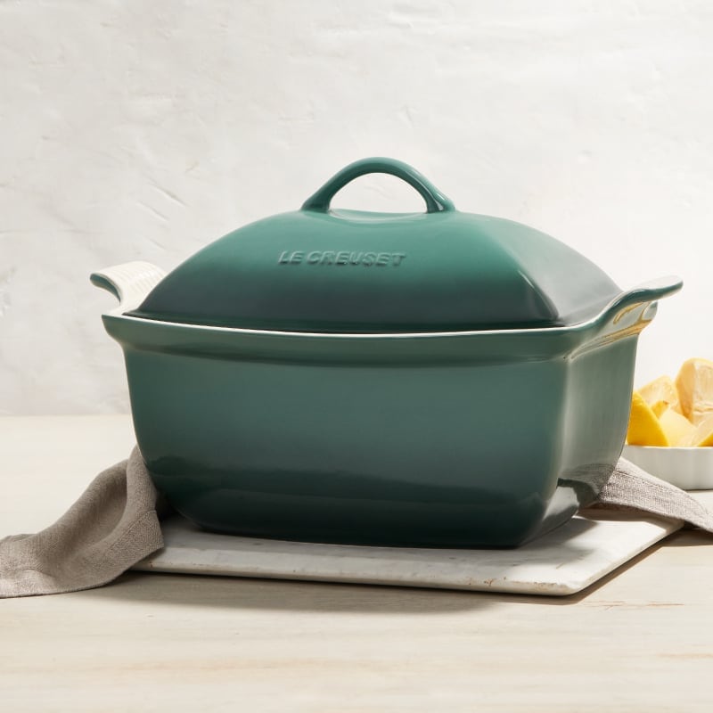 Le Creuset Heritage Deep Covered Rectangular Baker 4 1 2 Qt. - Artichaut