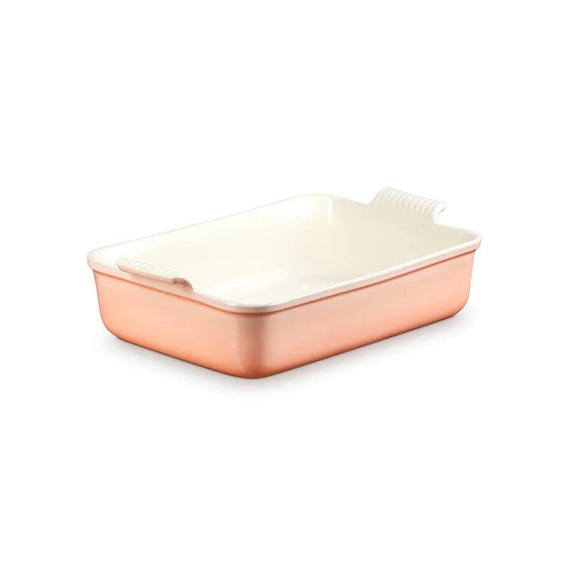Le Creuset Heritage Deep Rectangular Lasagna Dish 6 3 4 Qt. - Peche