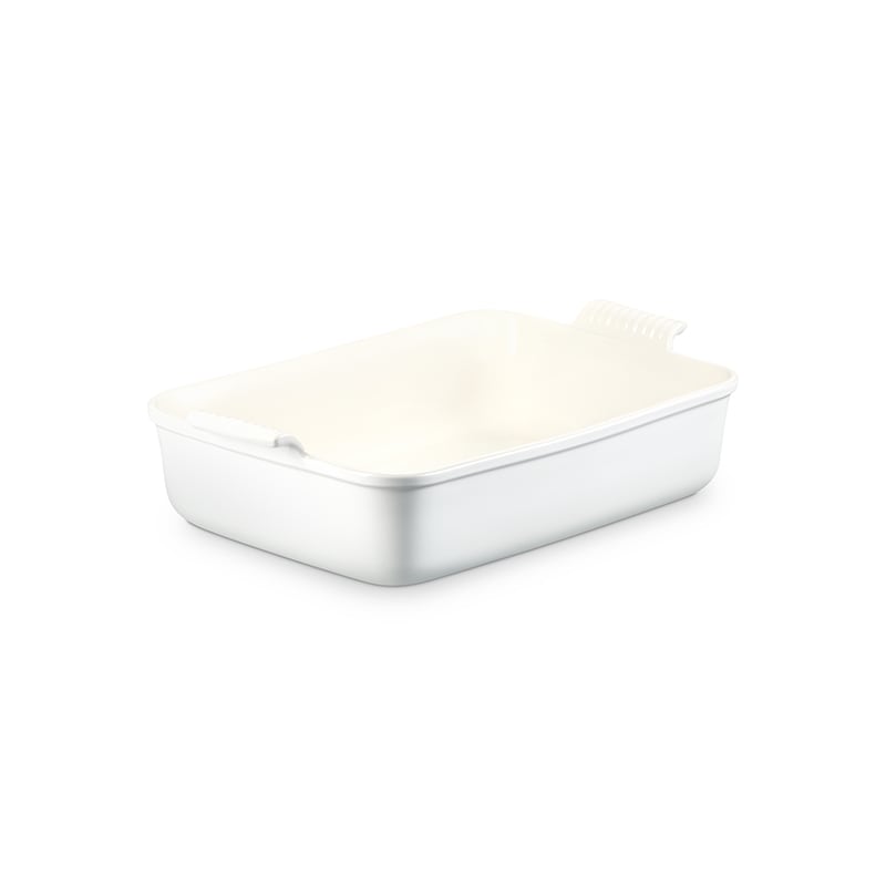 Le Creuset Heritage Deep Rectangular Lasagna Dish 6 3 4 Qt. - Matte White
