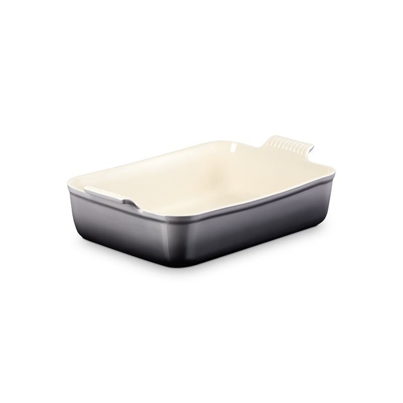 Le Creuset Heritage Deep Rectangular Lasagna Dish 6 3 4 Qt. - Oyster