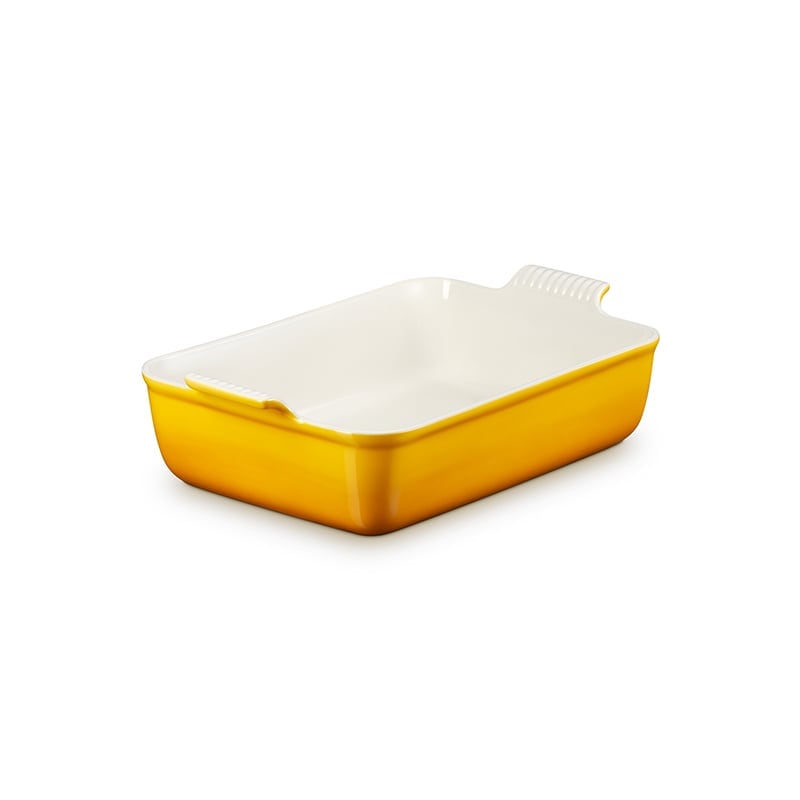 Le Creuset Heritage Deep Rectangular Lasagna Dish 6 3 4 Qt. - Nectar