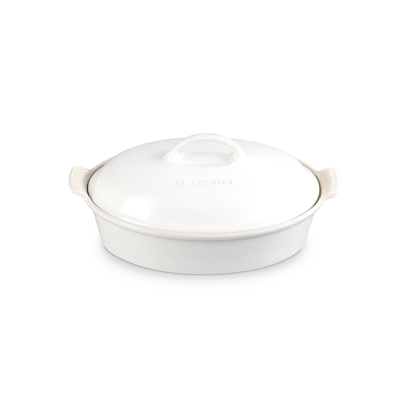 Le Creuset Heritage Oval Casserole - Matte White