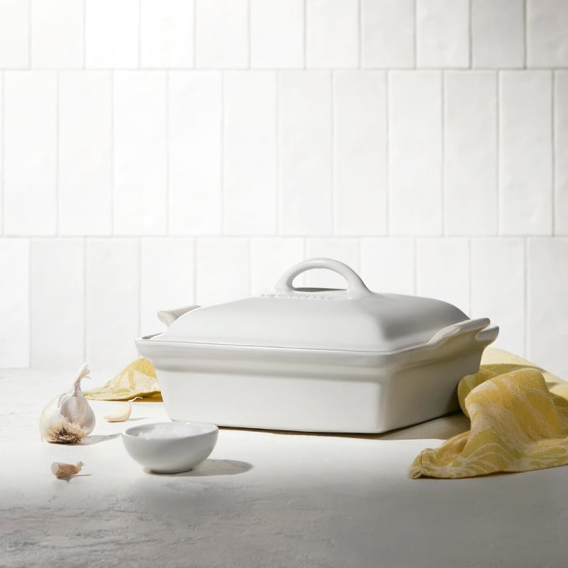 Le Creuset Heritage Square Casserole - Matte White