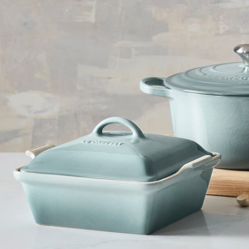 Le Creuset Heritage Square Casserole - Sea Salt