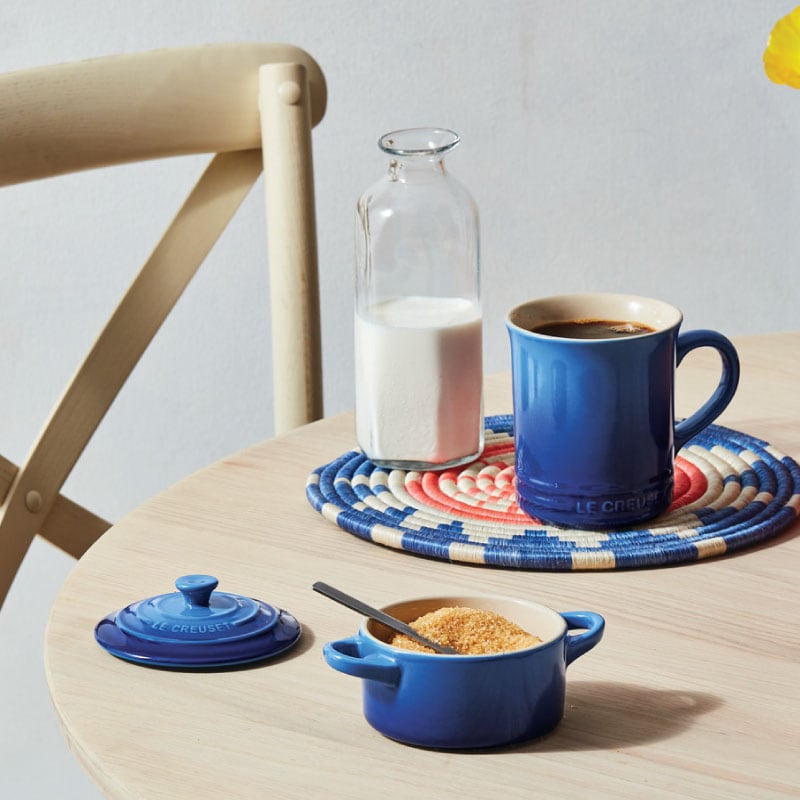 Le Creuset Mini Cocotte with Gold Heart Knob - Azure