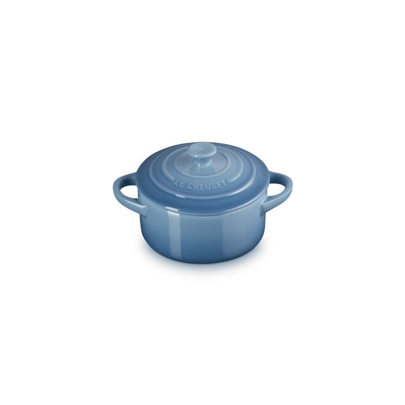 Le Creuset Mini Cocotte with Gold Heart Knob - Chambray