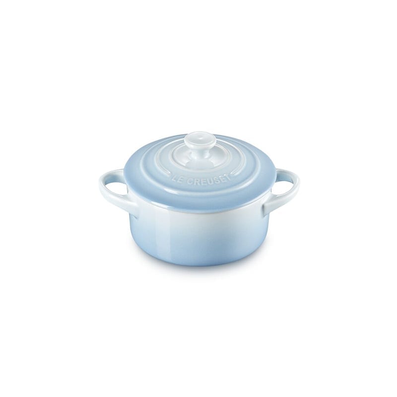Le Creuset Mini Cocotte with Gold Heart Knob - Coastal Blue