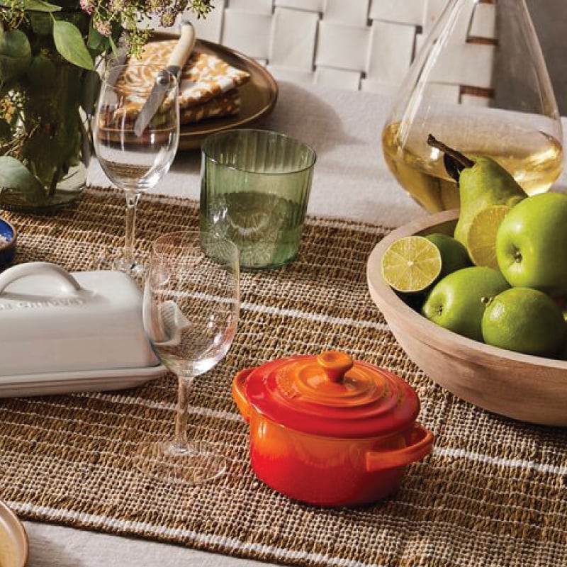 Le Creuset Mini Cocotte with Gold Heart Knob - Flame