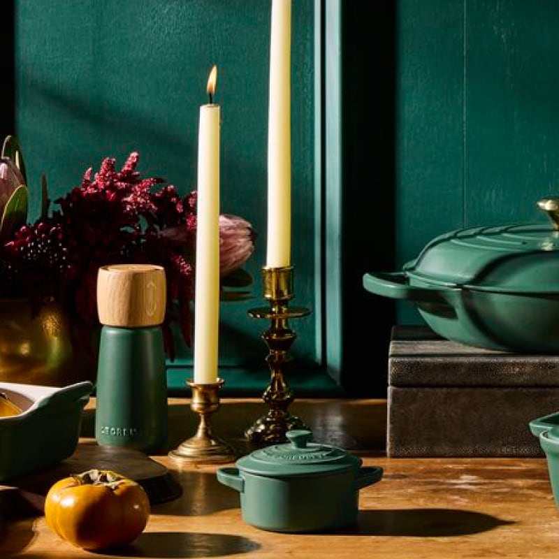 Le Creuset Mini Cocotte with Gold Heart Knob - Foret