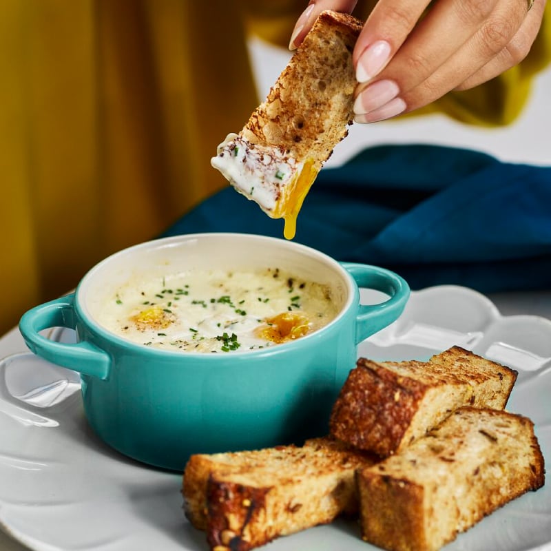 Le Creuset Mini Cocotte with Gold Heart Knob - Riviera
