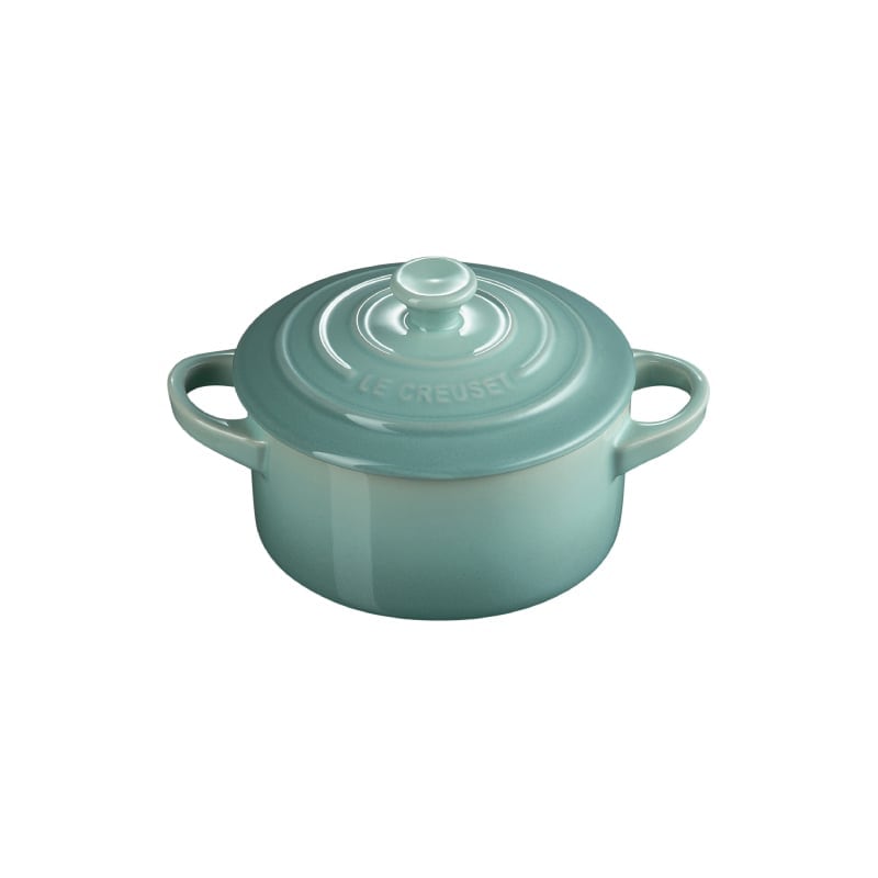 Le Creuset Mini Cocotte with Gold Heart Knob - Sage