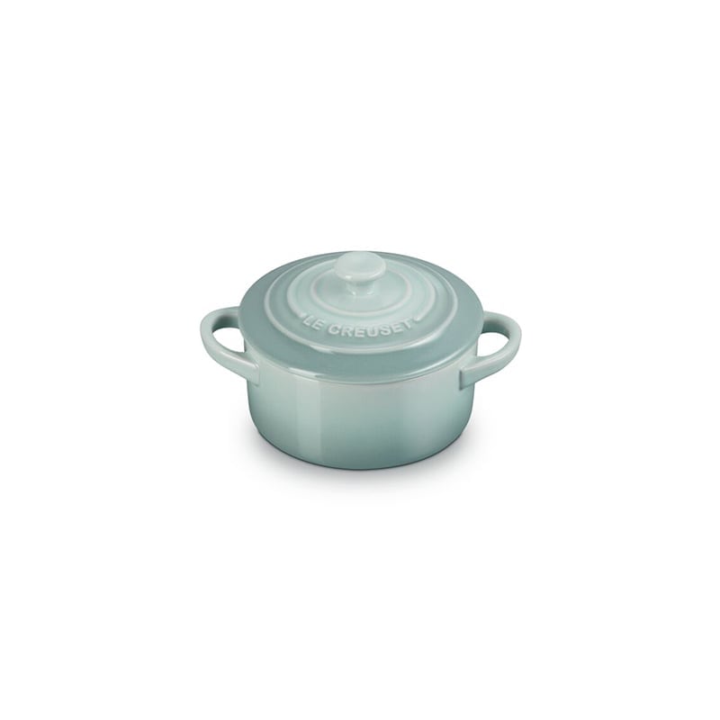 Le Creuset Mini Cocotte with Gold Heart Knob - Sea Salt