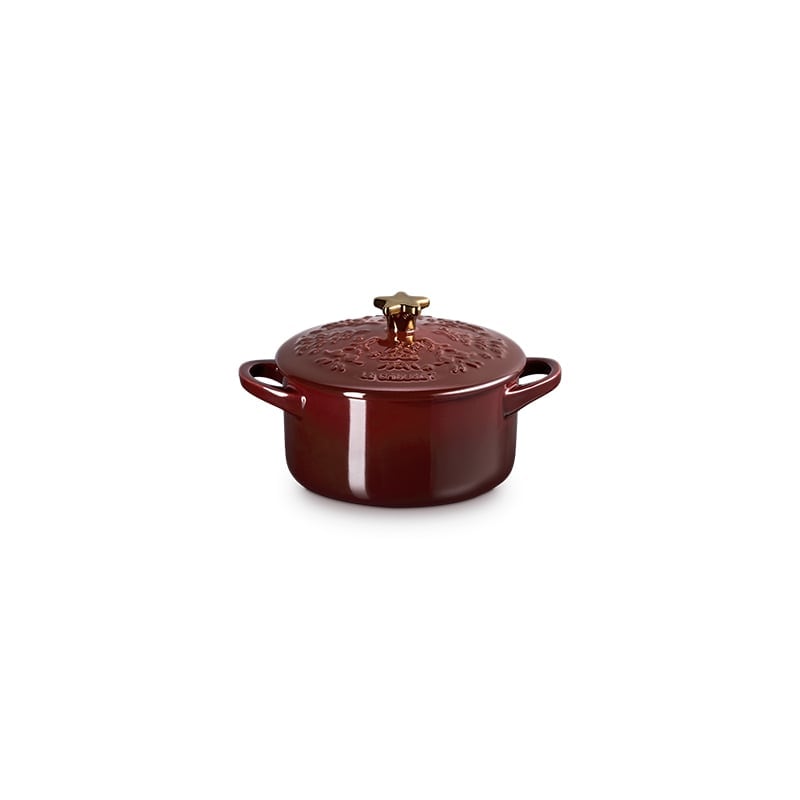 Le Creuset Noel Mini Cocotte with Star Knob - Garnet